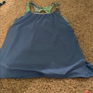 blue and tie dye ivivva tank top!!